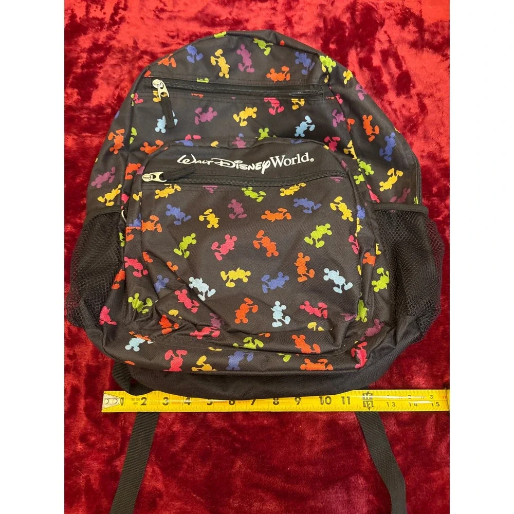 Disney Parks Walt Disney World Mickey Mouse Multi Color Silhouette Backpack